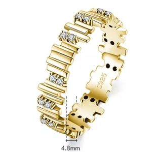 Beautiful modern vermeil ring